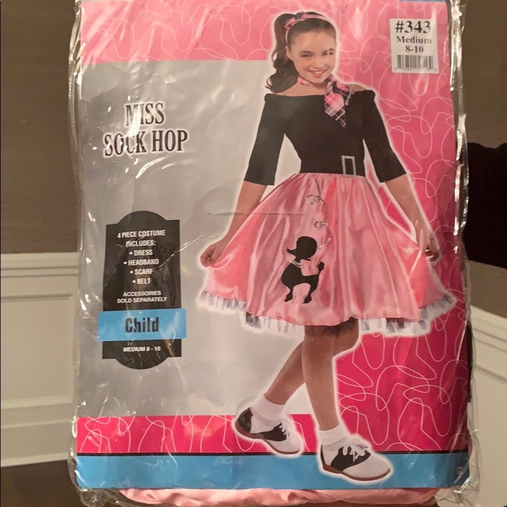 MISS SOCK HOP PINK LADY COSTUME